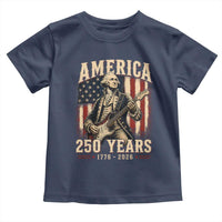 George Washington Playing Guitar 4th July US 250th Anniversary Toddler T Shirt