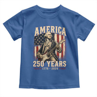 George Washington Playing Guitar 4th July US 250th Anniversary Toddler T Shirt