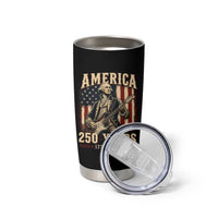 George Washington Playing Guitar 4th July US 250th Anniversary Tumbler Cup