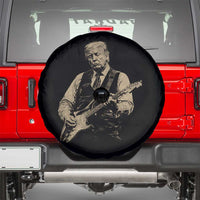 US Nation's Leader Playing Electic Rock Guitar Retro Vintage Spare Tire Cover