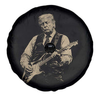 US Nation's Leader Playing Electic Rock Guitar Retro Vintage Spare Tire Cover