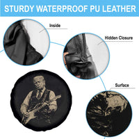 US Nation's Leader Playing Electic Rock Guitar Retro Vintage Spare Tire Cover