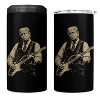 US Nation's Leader Playing Electic Rock Guitar Retro Vintage 4 in 1 Can Cooler Tumbler