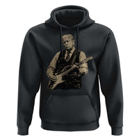 US Nation's Leader Playing Electic Rock Guitar Retro Vintage Hoodie