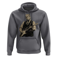 US Nation's Leader Playing Electic Rock Guitar Retro Vintage Hoodie