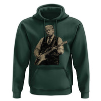 US Nation's Leader Playing Electic Rock Guitar Retro Vintage Hoodie
