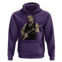 US Nation's Leader Playing Electic Rock Guitar Retro Vintage Hoodie