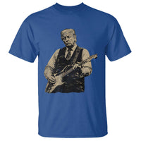 US Nation's Leader Playing Electic Rock Guitar Retro Vintage T Shirt