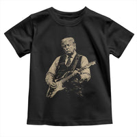 US Nation's Leader Playing Electic Rock Guitar Retro Vintage Toddler T Shirt