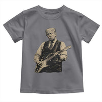 US Nation's Leader Playing Electic Rock Guitar Retro Vintage Toddler T Shirt