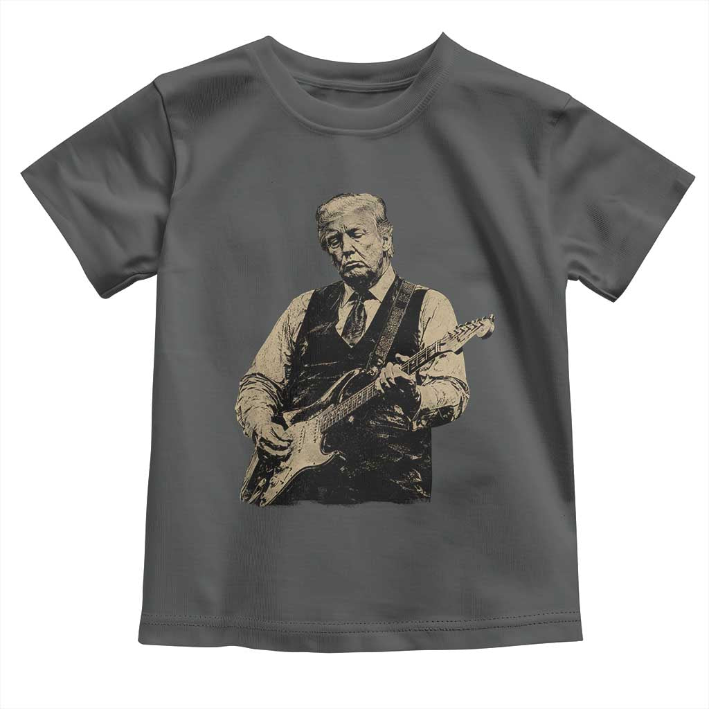 US Nation's Leader Playing Electic Rock Guitar Retro Vintage Toddler T Shirt