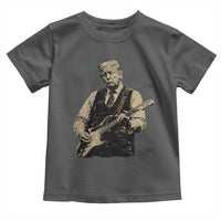US Nation's Leader Playing Electic Rock Guitar Retro Vintage Toddler T Shirt