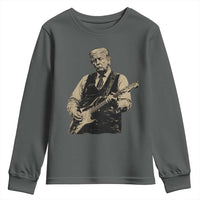 US Nation's Leader Playing Electic Rock Guitar Retro Vintage Youth Sweatshirt