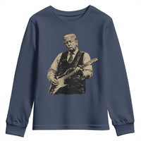 US Nation's Leader Playing Electic Rock Guitar Retro Vintage Youth Sweatshirt