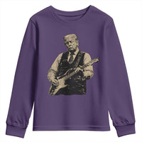US Nation's Leader Playing Electic Rock Guitar Retro Vintage Youth Sweatshirt