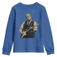 US Nation's Leader Playing Electic Rock Guitar Retro Vintage Youth Sweatshirt