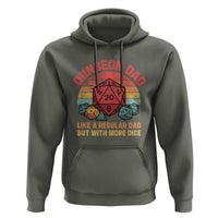 Dungeon Dad Like A Regular Dad But With More Dice Hoodie RPG Father Gamer