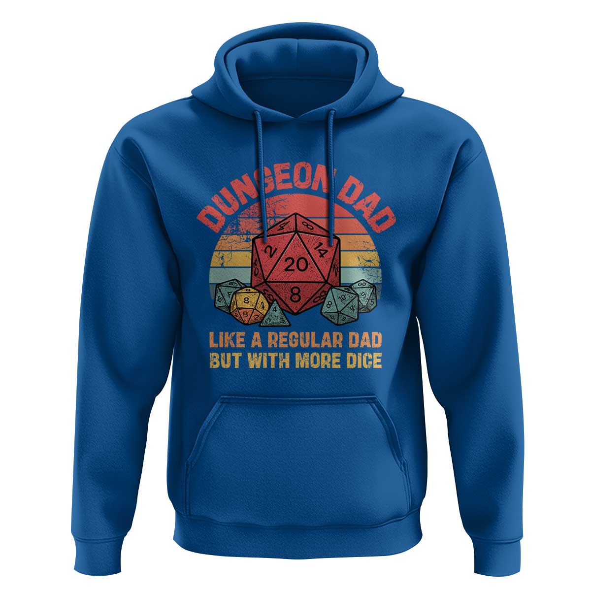Dungeon Dad Like A Regular Dad But With More Dice Hoodie RPG Father Gamer