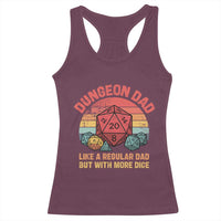 Dungeon Dad Like A Regular Dad But With More Dice Racerback Tank Top RPG Father Gamer