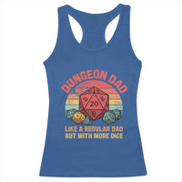 Dungeon Dad Like A Regular Dad But With More Dice Racerback Tank Top RPG Father Gamer