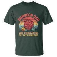 Dungeon Dad Like A Regular Dad But With More Dice T Shirt RPG Father Gamer