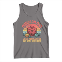Dungeon Dad Like A Regular Dad But With More Dice Tank Top RPG Father Gamer