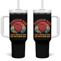 Dungeon Dad Like A Regular Dad But With More Dice Tumbler With Handle RPG Father Gamer