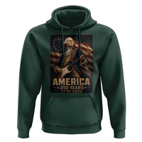 George Washington Playing Guitar USA 250th Anniversary Vintage 4th of July Hoodie