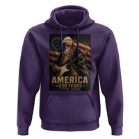 George Washington Playing Guitar USA 250th Anniversary Vintage 4th of July Hoodie