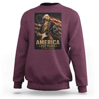 George Washington Playing Guitar USA 250th Anniversary Vintage 4th of July Sweatshirt