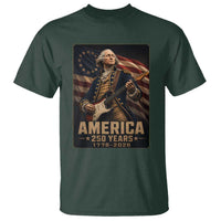 George Washington Playing Guitar USA 250th Anniversary Vintage 4th of July T Shirt