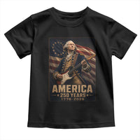 George Washington Playing Guitar USA 250th Anniversary Vintage 4th of July Toddler T Shirt