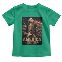 George Washington Playing Guitar USA 250th Anniversary Vintage 4th of July Toddler T Shirt
