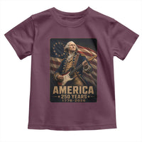 George Washington Playing Guitar USA 250th Anniversary Vintage 4th of July Toddler T Shirt