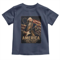 George Washington Playing Guitar USA 250th Anniversary Vintage 4th of July Toddler T Shirt