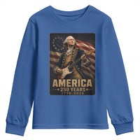 George Washington Playing Guitar USA 250th Anniversary Vintage 4th of July Youth Sweatshirt