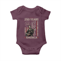 Abraham Lincoln Playing Guitar 4th July 250 Years America Baby Onesie