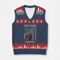 Abraham Lincoln Playing Guitar 4th July 250 Years America V-Neck Knit Sweater Vest