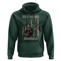 Abraham Lincoln Playing Guitar 4th July 250 Years America Hoodie