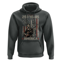 Abraham Lincoln Playing Guitar 4th July 250 Years America Hoodie