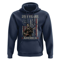 Abraham Lincoln Playing Guitar 4th July 250 Years America Hoodie