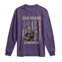 Abraham Lincoln Playing Guitar 4th July 250 Years America Long Sleeve Shirt