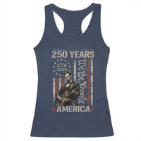 Abraham Lincoln Playing Guitar 4th July 250 Years America Racerback Tank Top