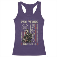 Abraham Lincoln Playing Guitar 4th July 250 Years America Racerback Tank Top