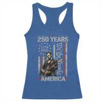 Abraham Lincoln Playing Guitar 4th July 250 Years America Racerback Tank Top