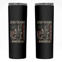Abraham Lincoln Playing Guitar 4th July 250 Years America Skinny Tumbler