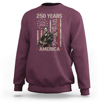 Abraham Lincoln Playing Guitar 4th July 250 Years America Sweatshirt