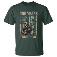 Abraham Lincoln Playing Guitar 4th July 250 Years America T Shirt
