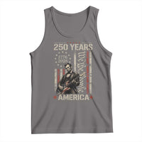 Abraham Lincoln Playing Guitar 4th July 250 Years America Tank Top