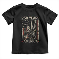 Abraham Lincoln Playing Guitar 4th July 250 Years America Toddler T Shirt